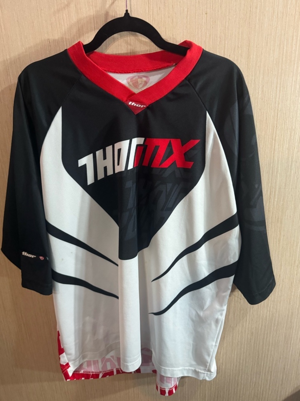 Thor Red Black White Performance Motocross Jersey Size Large